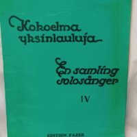 Kokoelma yksinlauluja IV