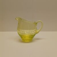 Riihimäen lasi keltainen kermakko - Image 2