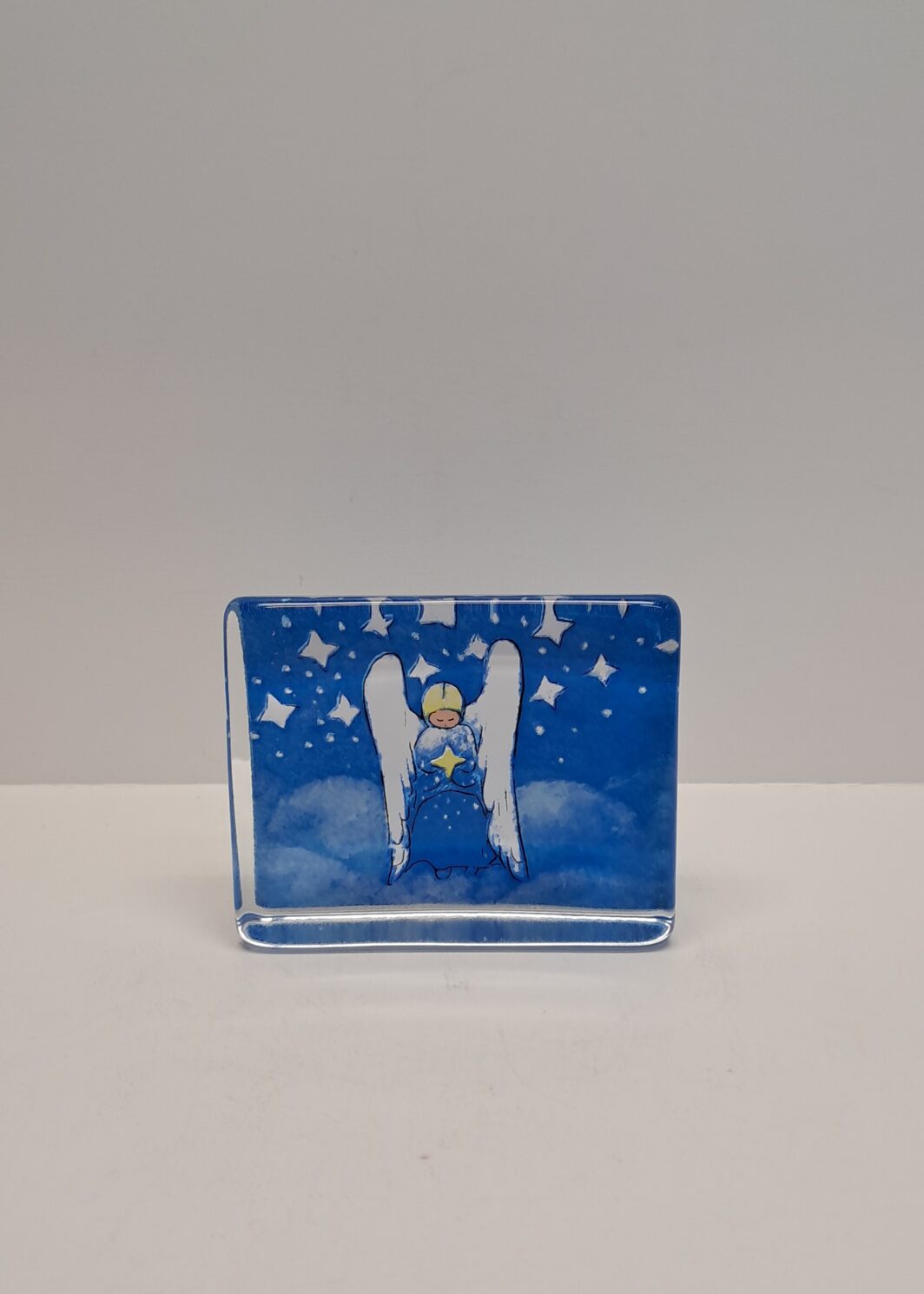 Iittala lasikortti Ajatuksissa enkelin