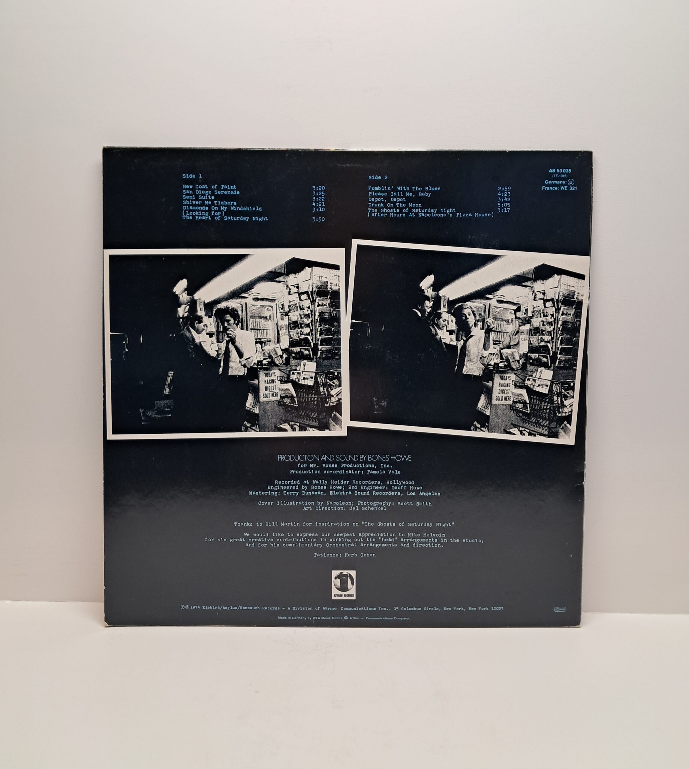 Tom Waits - The heart of saturday night LP - Image 2