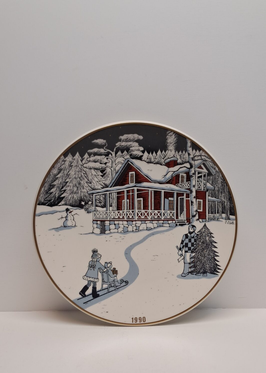 Arabia Joululautanen 1990