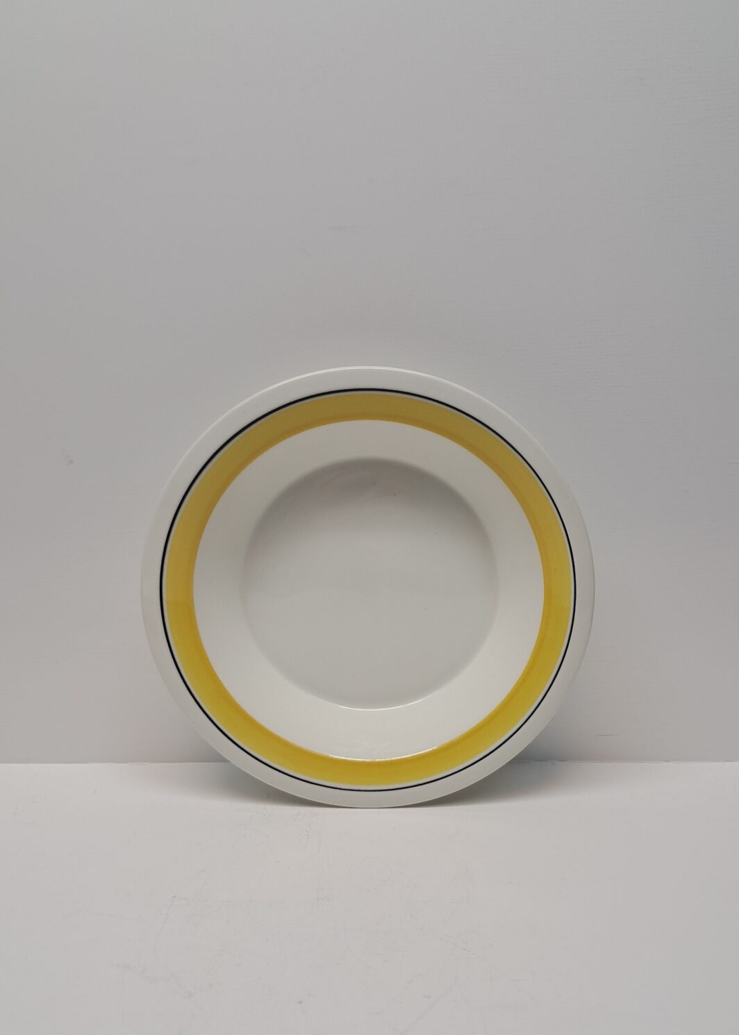 Arabia Faenza Keltaraita syvä lautanen